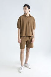 3D Jacquard Textured Short